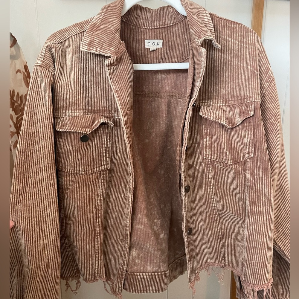 Tan Corduroy P O L Jacket- size large